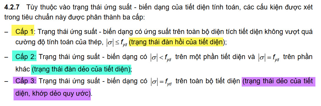  Phân loại trạng thái ứng suất TCVN 5575:2024