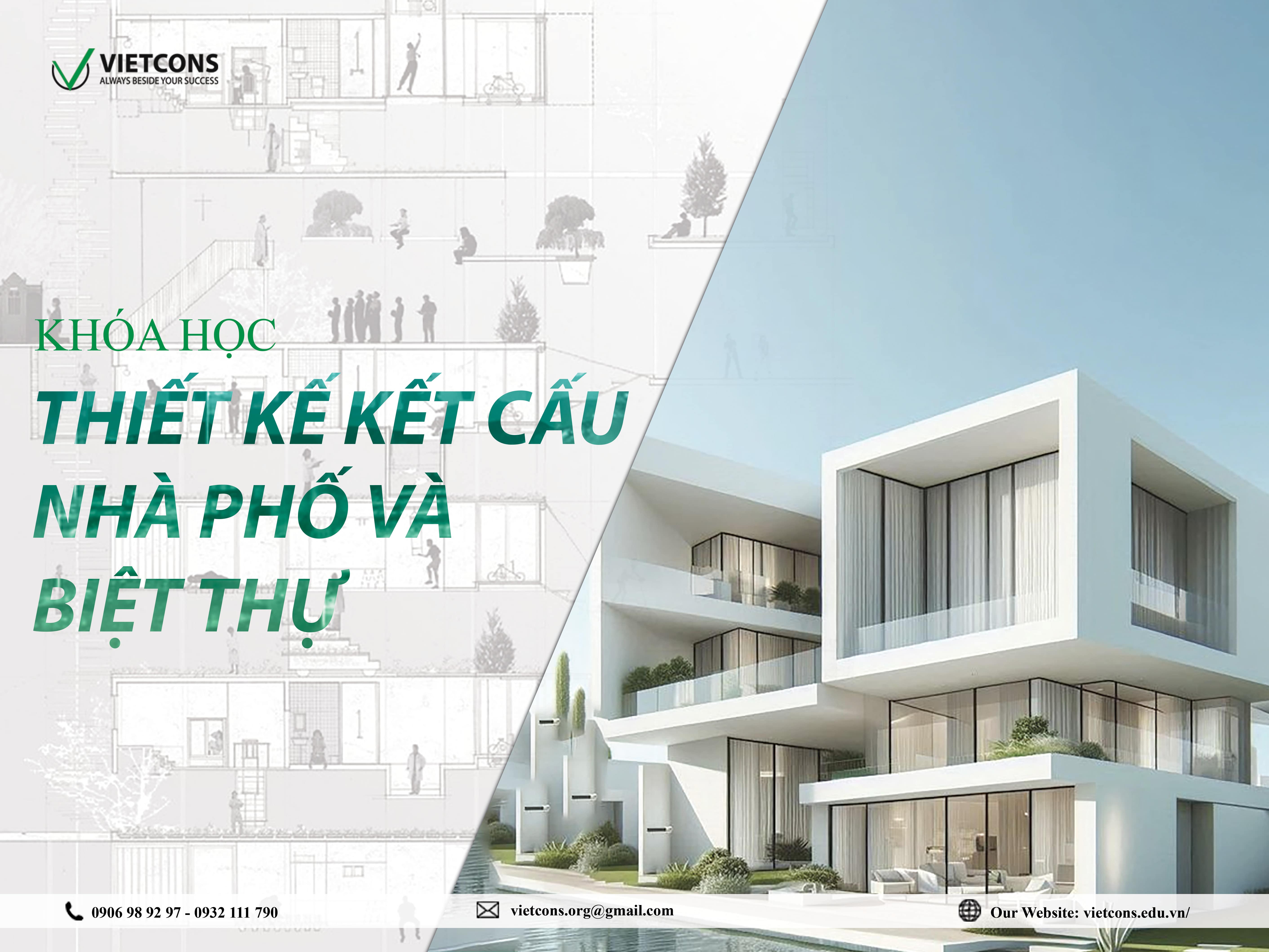 Thiết kế Kết cấu nhà phố và biệt thự