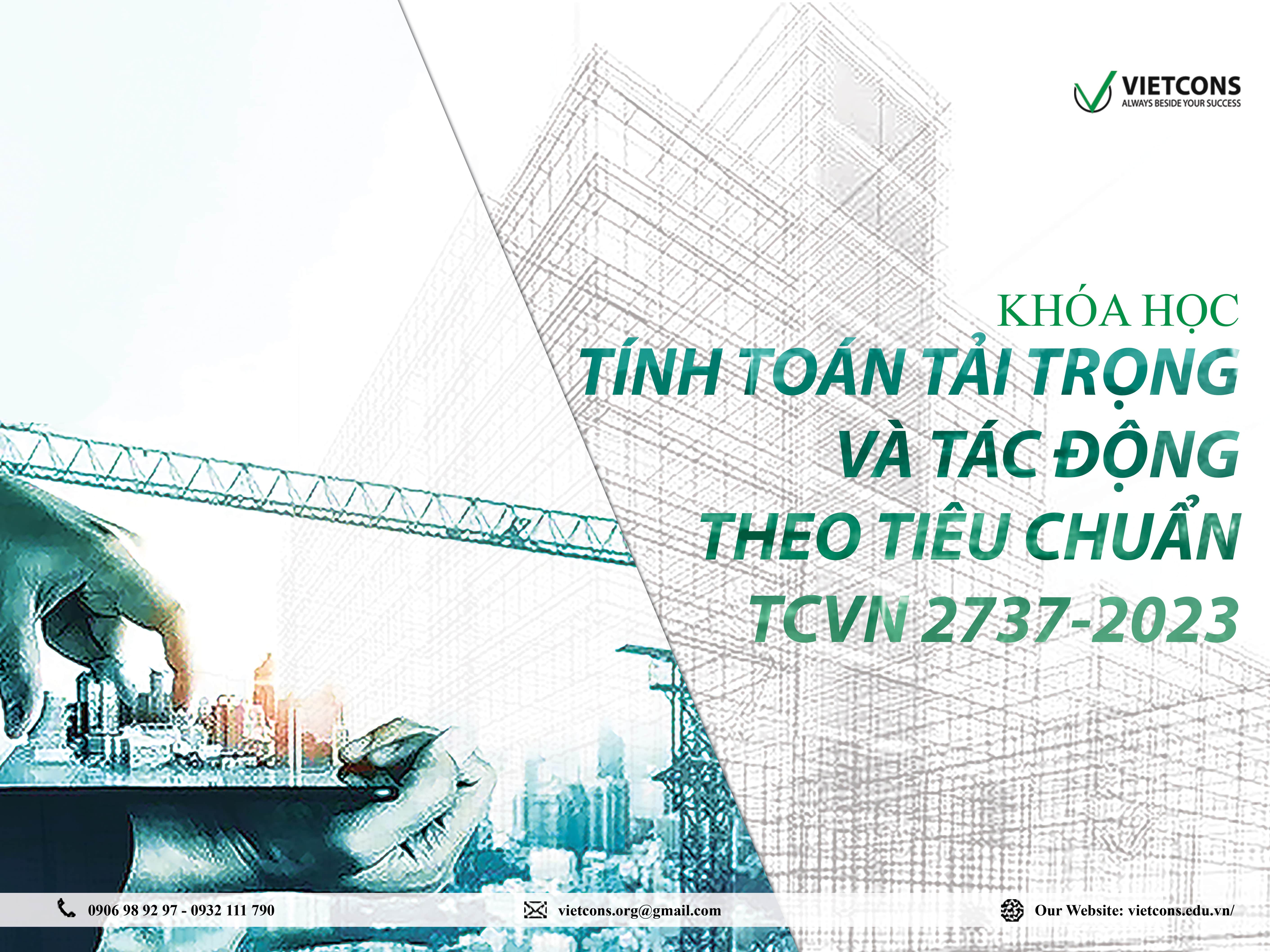 Tính toán tải trọng và tác động theo tiêu chuẩn TCVN 2737-2023