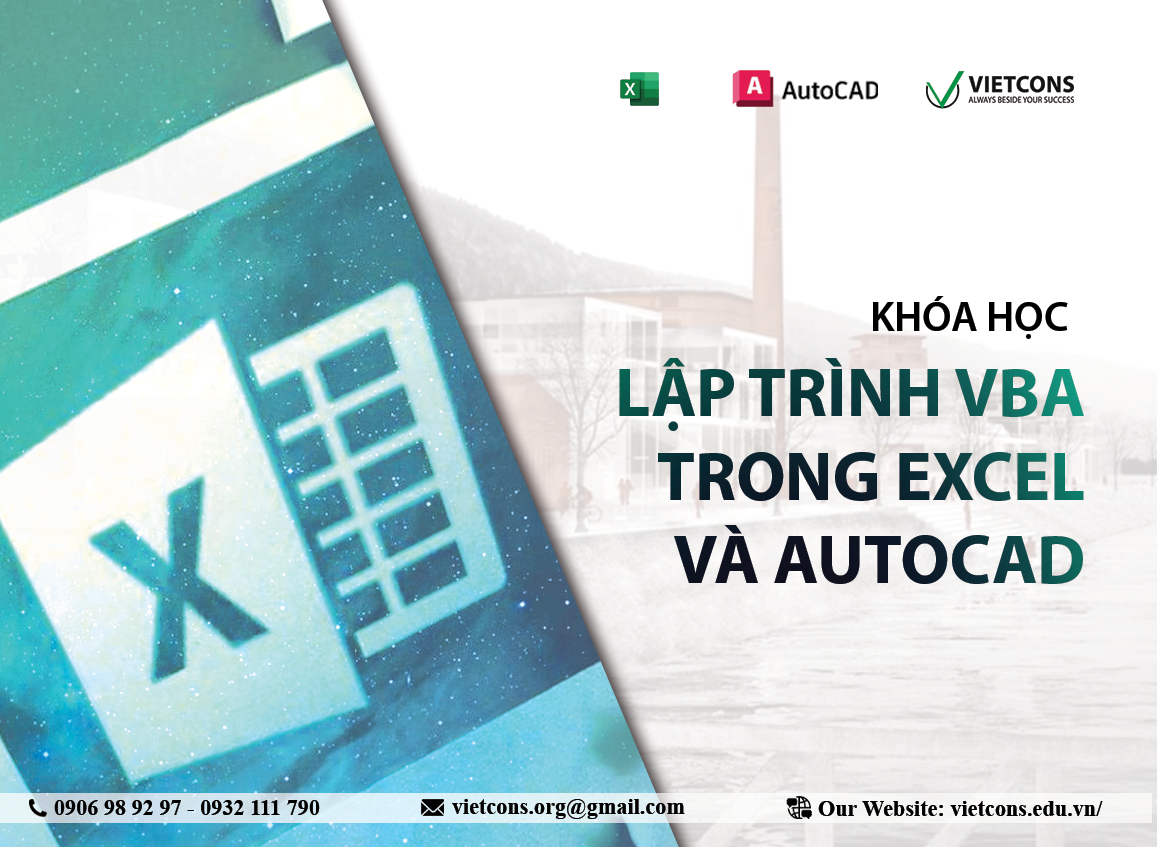 Lập trình VBA trong Excel và Autocad