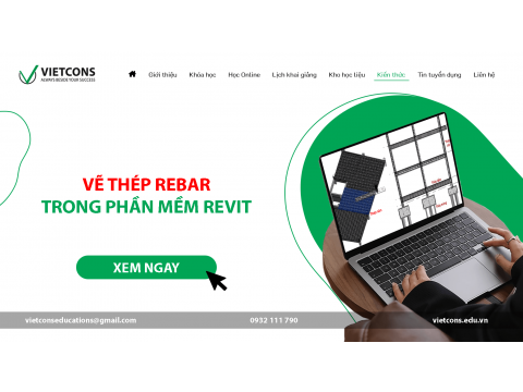 VẼ THÉP REBAR TRONG PHẦN MỀM REVIT | Vietcons Education
