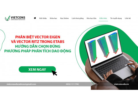 Phân biệt Vector Eigen và Vector Ritz trong ETABS – Hướng dẫn chọn đúng ...